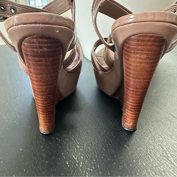 Steve Madden Wedges Taupe Size 7 - Picture 4 of 11